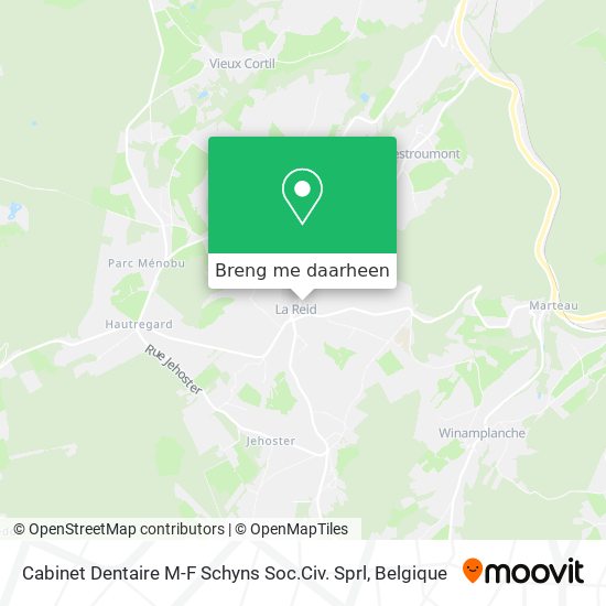 Cabinet Dentaire M-F Schyns Soc.Civ. Sprl kaart