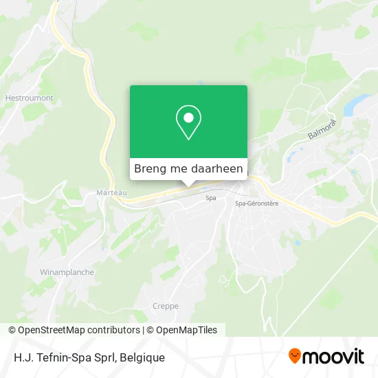 H.J. Tefnin-Spa Sprl kaart