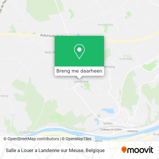 Salle a Louer a Landenne sur Meuse kaart