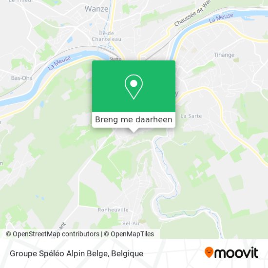 Groupe Spéléo Alpin Belge kaart