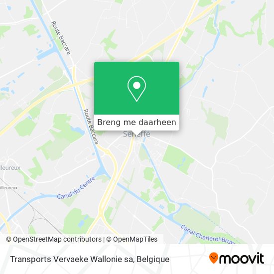 Transports Vervaeke Wallonie sa kaart