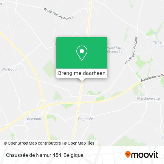 Chaussée de Namur 454 kaart