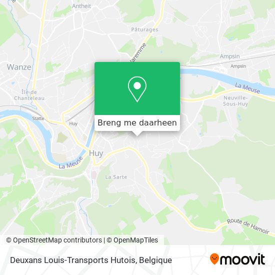 Deuxans Louis-Transports Hutois kaart