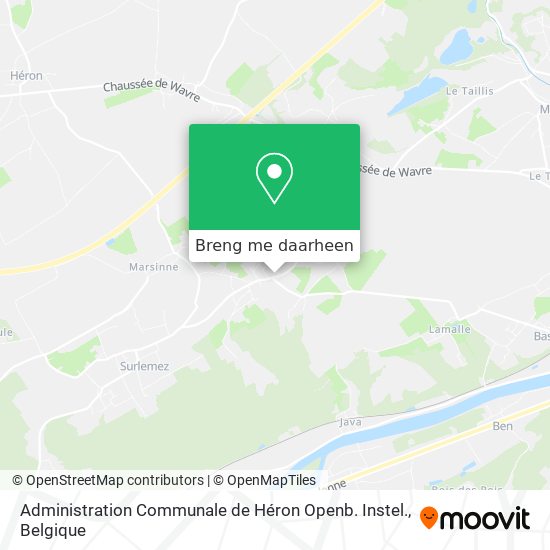 Administration Communale de Héron Openb. Instel. kaart