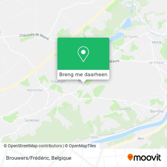 Brouwers/Frédéric kaart