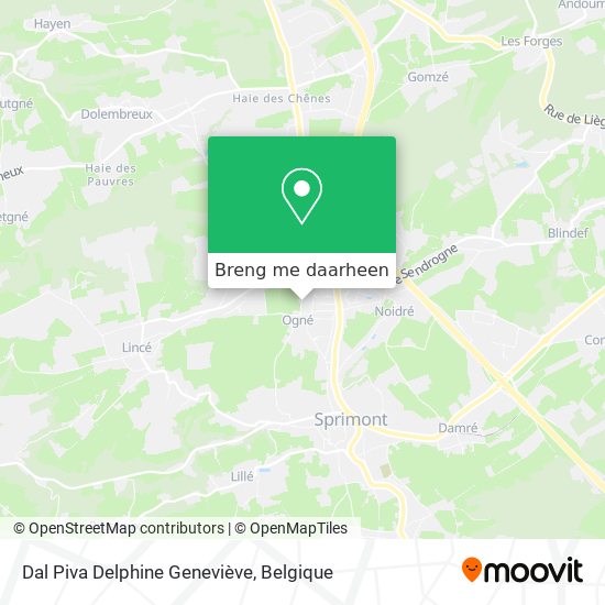 Dal Piva Delphine Geneviève kaart