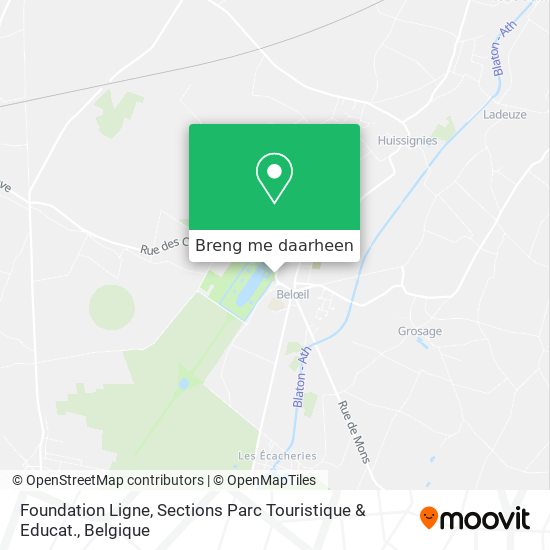 Foundation Ligne, Sections Parc Touristique & Educat. kaart