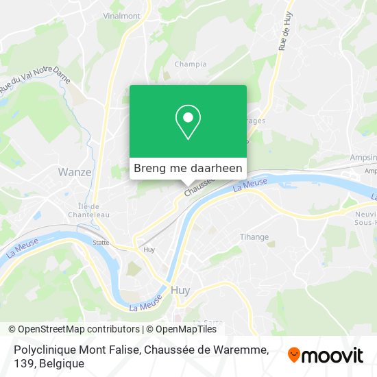 Polyclinique Mont Falise, Chaussée de Waremme, 139 kaart