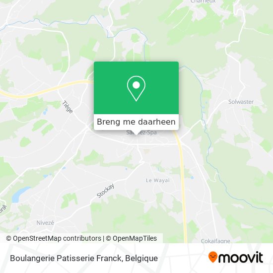 Boulangerie Patisserie Franck kaart
