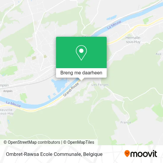 Ombret-Rawsa Ecole Communale kaart