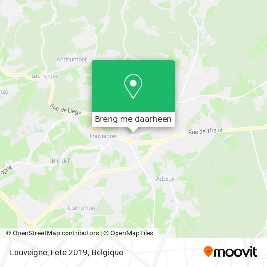 Louveigné, Fête 2019 kaart