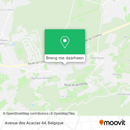 Avenue des Acacias 44 kaart