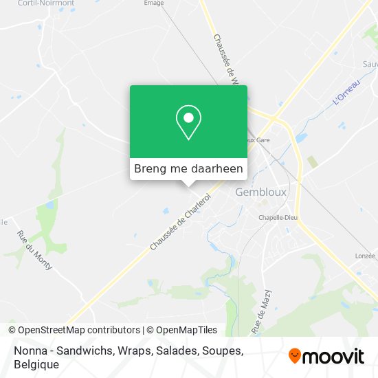 Nonna - Sandwichs, Wraps, Salades, Soupes kaart