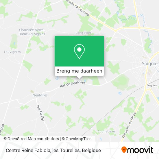 Centre Reine Fabiola, les Tourelles kaart