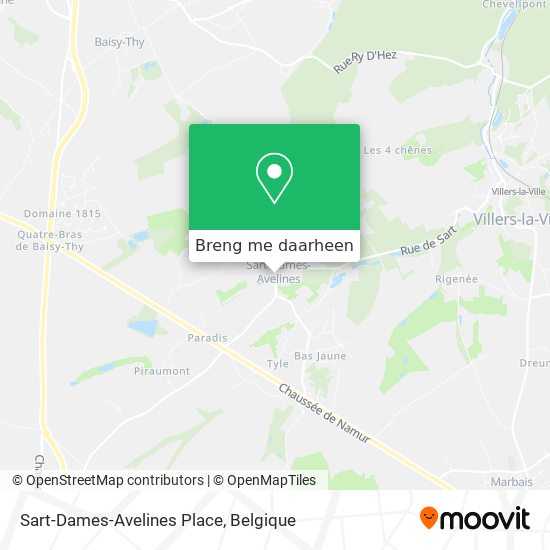 Sart-Dames-Avelines Place kaart