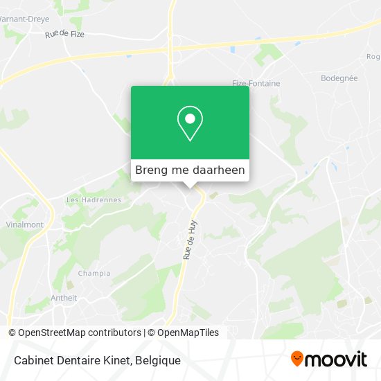 Cabinet Dentaire Kinet kaart