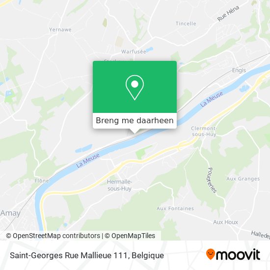 Saint-Georges Rue Mallieue 111 kaart