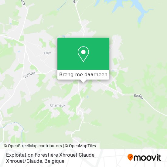 Exploitation Forestière Xhrouet Claude, Xhrouet / Claude kaart
