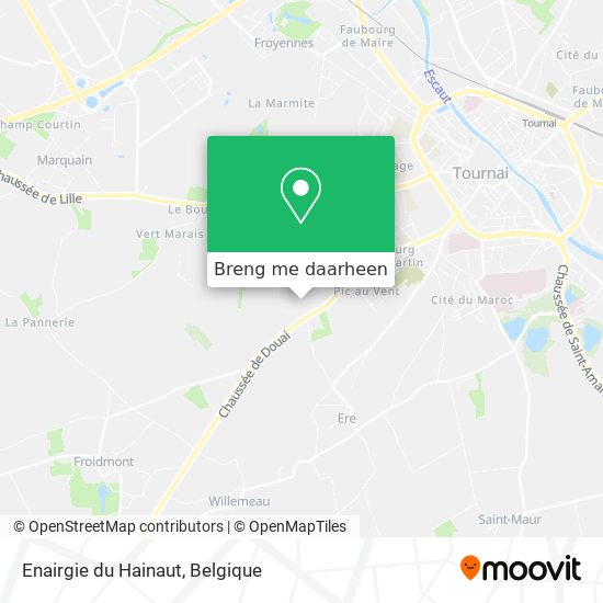 Enairgie du Hainaut kaart