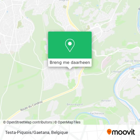 Testa-Piquois/Gaetana kaart