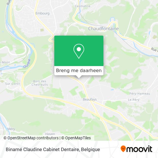 Binamé Claudine Cabinet Dentaire kaart