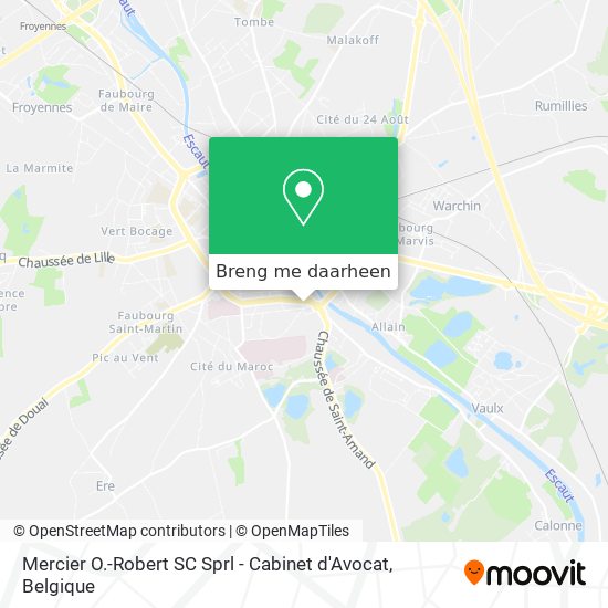 Mercier O.-Robert SC Sprl - Cabinet d'Avocat kaart