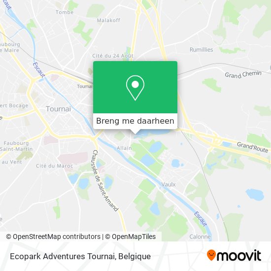 Ecopark Adventures Tournai kaart