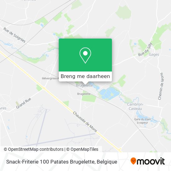 Snack-Friterie 100 Patates Brugelette kaart