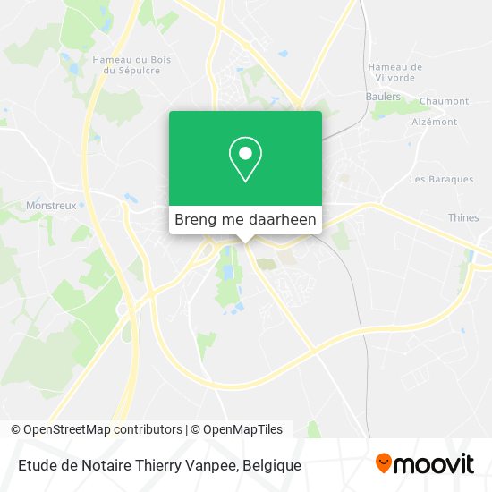 Etude de Notaire Thierry Vanpee kaart