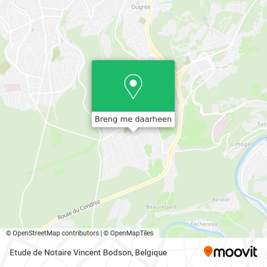 Etude de Notaire Vincent Bodson kaart