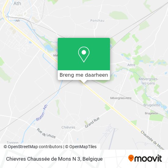 Chievres Chaussée de Mons N 3 kaart