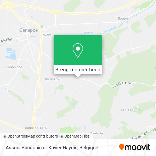 Associ Baudouin et Xavier Hayois kaart