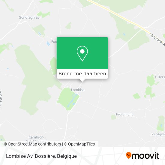 Lombise Av. Bossière kaart