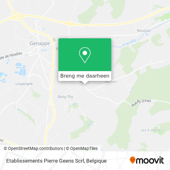 Etablissements Pierre Geens Scrl kaart