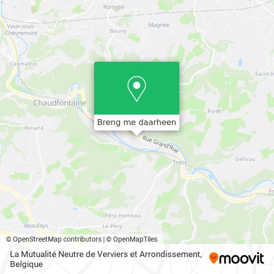 La Mutualité Neutre de Verviers et Arrondissement kaart