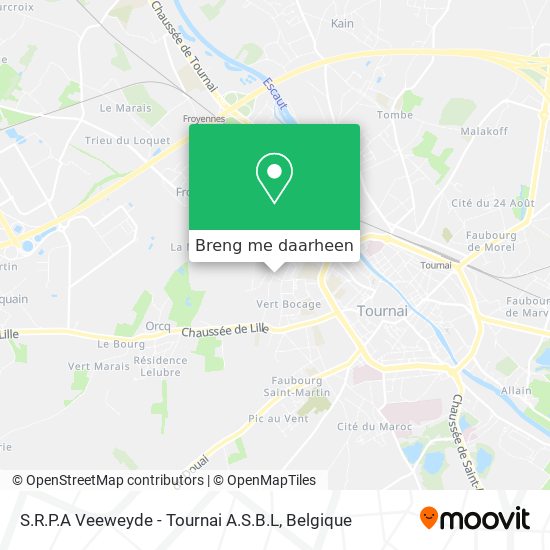 S.R.P.A Veeweyde - Tournai A.S.B.L kaart