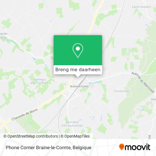 Phone Corner Braine-le-Comte kaart