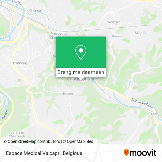 Espace Medical Valcapri kaart