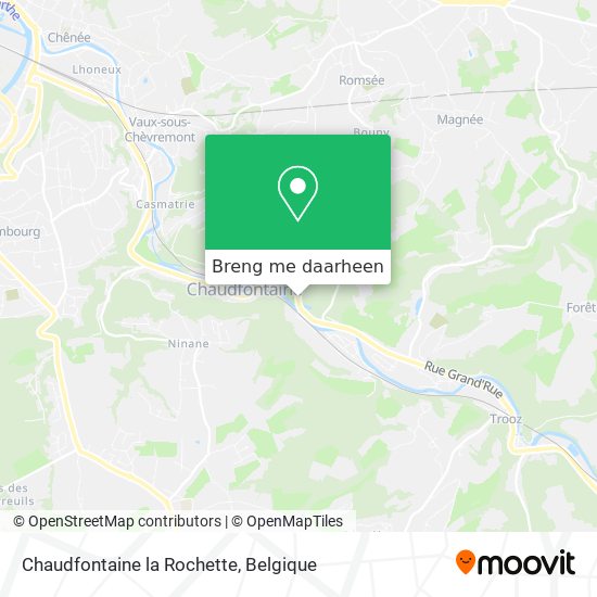 Chaudfontaine la Rochette kaart