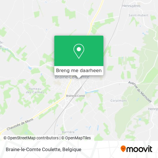 Braine-le-Comte Coulette kaart