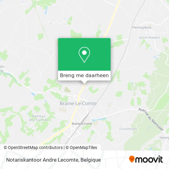 Notariskantoor Andre Lecomte kaart