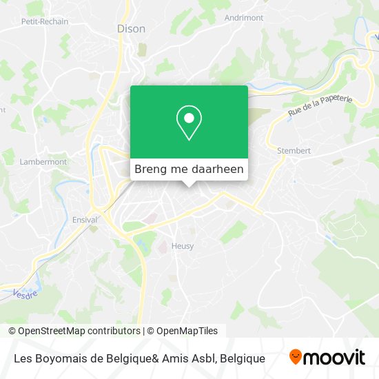 Les Boyomais de Belgique& Amis Asbl kaart