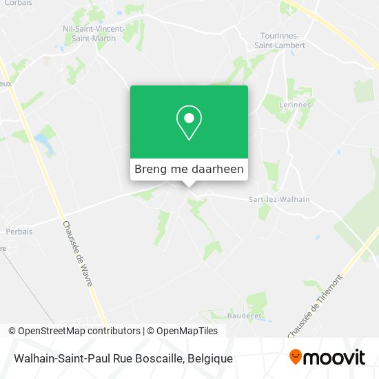 Walhain-Saint-Paul Rue Boscaille kaart