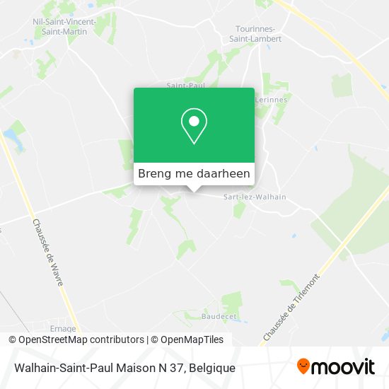 Walhain-Saint-Paul Maison N 37 kaart