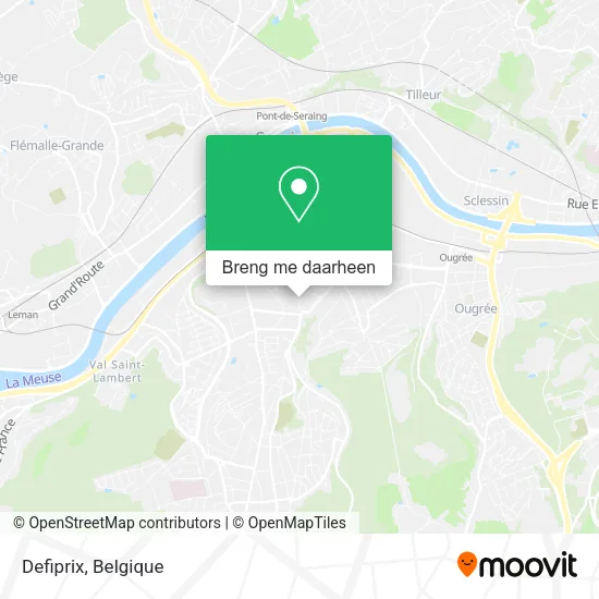 Defiprix kaart