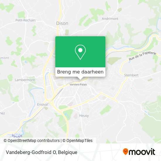 Vandeberg-Godfroid O kaart