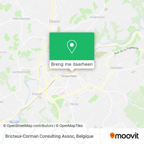 Bricteux-Corman Consulting Assoc kaart