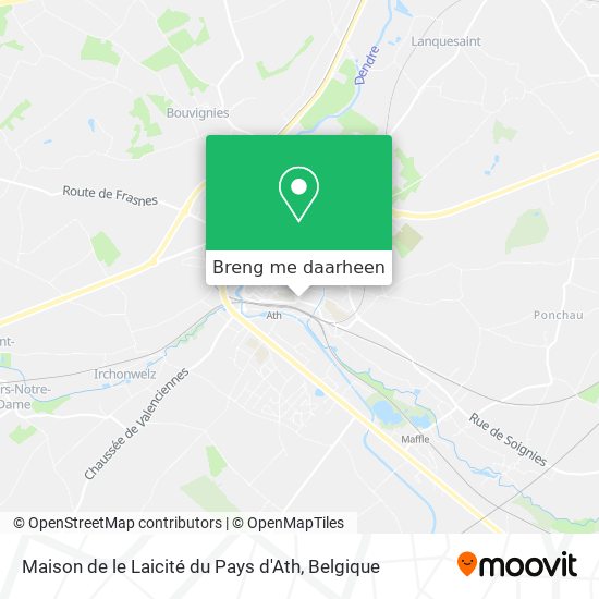 Maison de le Laicité du Pays d'Ath kaart