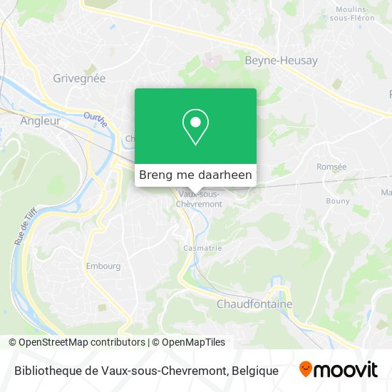Bibliotheque de Vaux-sous-Chevremont kaart