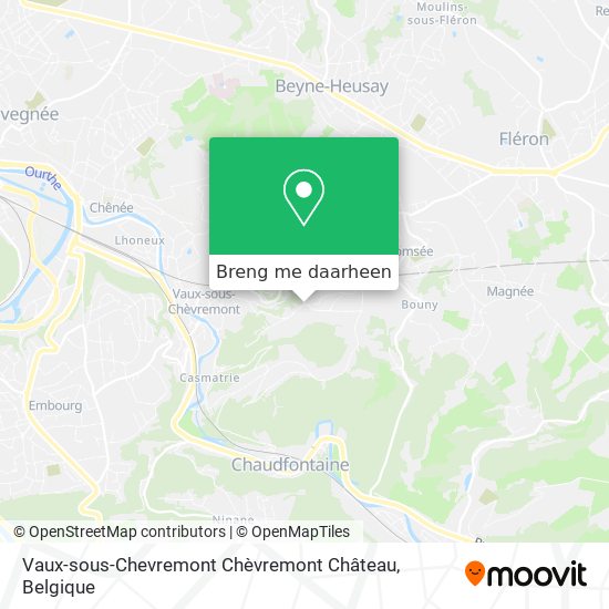 Vaux-sous-Chevremont Chèvremont Château kaart